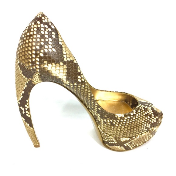 Walter Speiger Snakeskin Platform Pumps - Picture 2 of 7